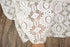 Off White Fancy Cut Out Polyester Spandex Knit Fabric Made in France by the yard ATK00502R  Extra Wide